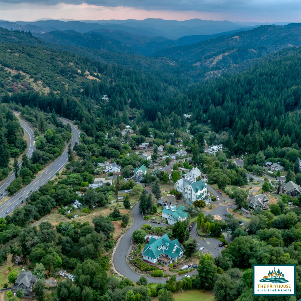 Aerial view of DTA Addiction Treatment campus in Atwater, California